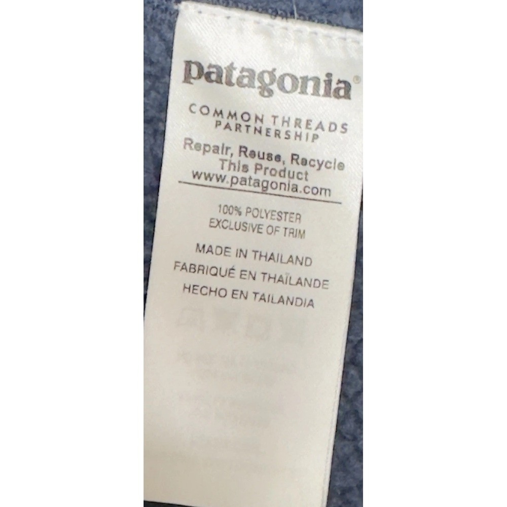 Patagonia Men's Better Sweater 1/4 Zip Fleece Pullover Jacket Small Heather Blue - Picture 4 of 9